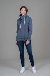 Col roulé zippé marine Hestia
